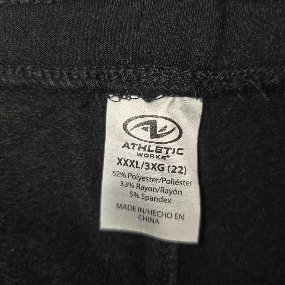 2 Pack Athletic Works Black Soft Jogger Pants Women's XXXL 3XG Drawstring NWT - Picture 7 of 9